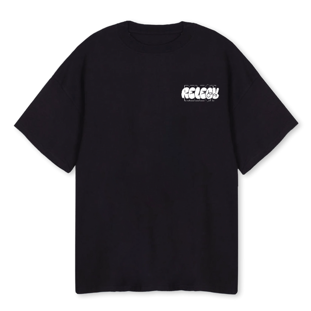 WORDWIDE 2 OSTW Black Oversized Tee.