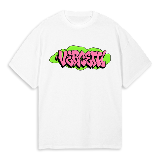 VRCT PINK White Oversized Tee.