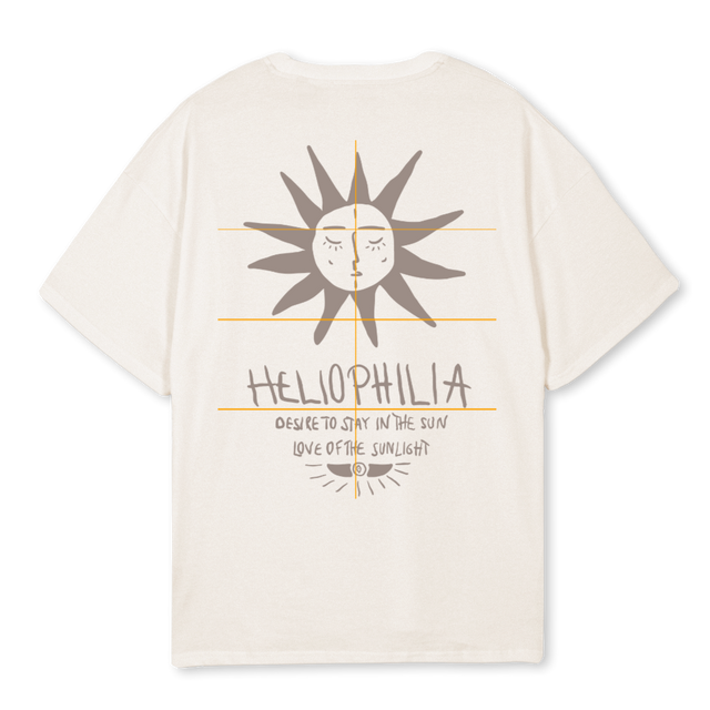 SUN SHIRT ISI Vintage White Oversized Tee.