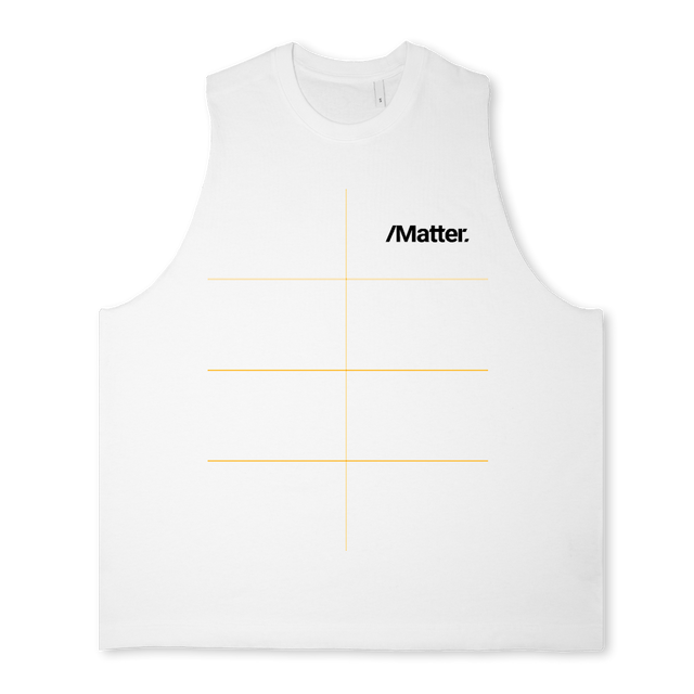 MALEVEST Bright white Oversized Vest.