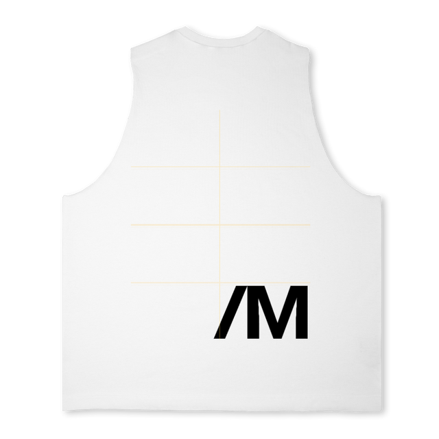 MALEVEST Bright white Oversized Vest.