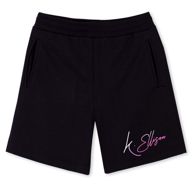 KELLIESHORTTHREE Black Sweatshorts.