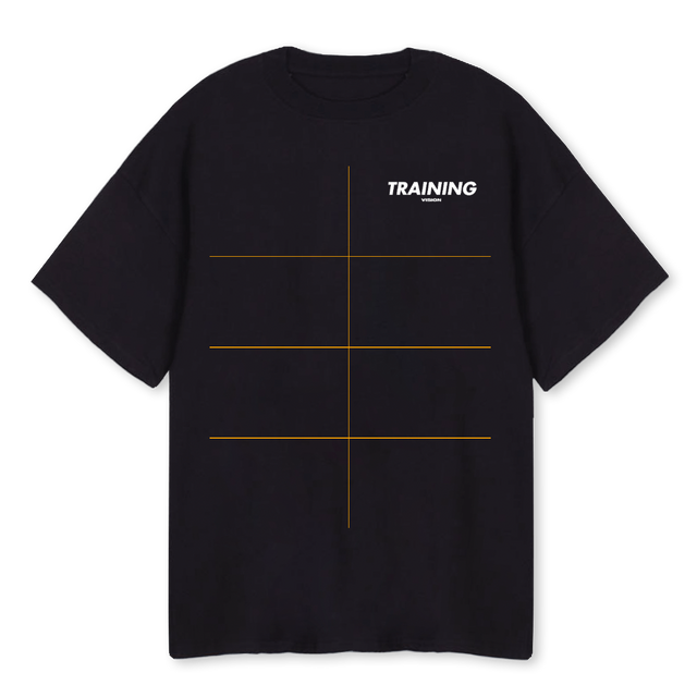 VISION Black Oversized Tee.