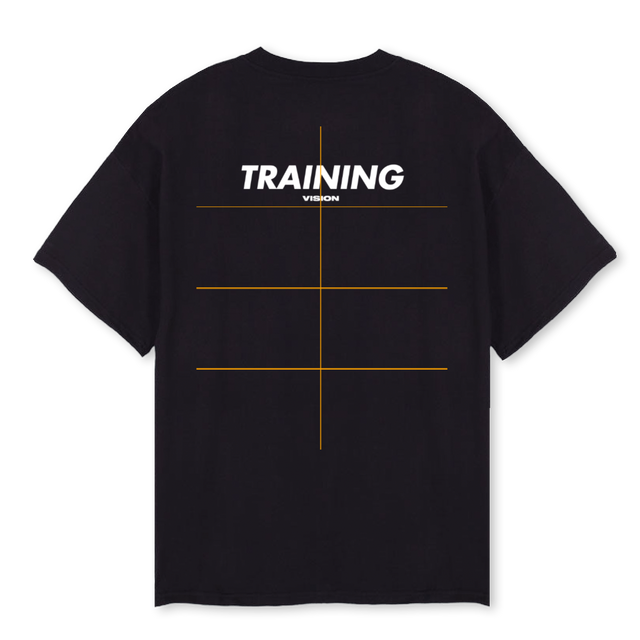 VISION Black Oversized Tee.