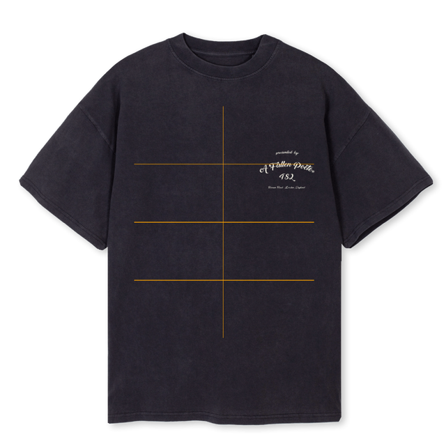BLACKFETBLK Vintage Black Oversized Tee.