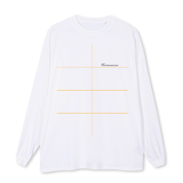 WHITELSNORISKNOMAGIC White Oversized LS Tee.