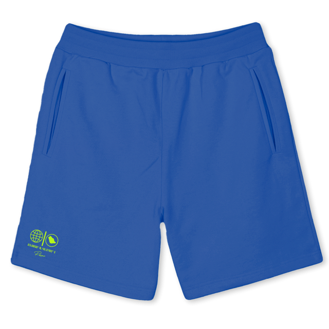 SAUDI GOLBE Cobalt Blue Sweatshorts.