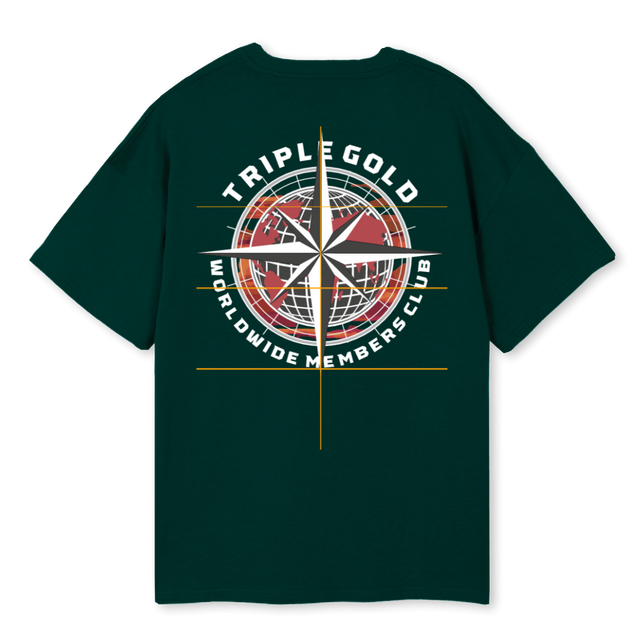 GREENKOMPASTWO Wild Green Oversized Tee.