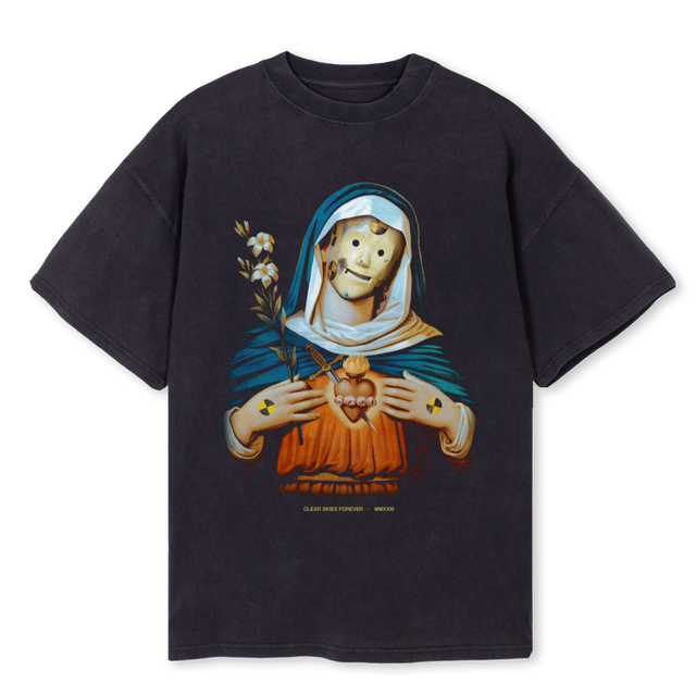 STILLHEREBLACK Vintage Black Oversized Tee.