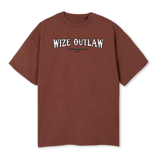 ARCH OUTLAW Vintage Brown Oversized Tee.