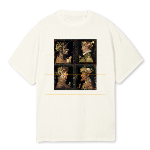ROCCA Cream Oversized Tee.