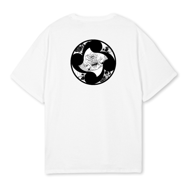 KANJIXMUGIWARA White Oversized Tee.