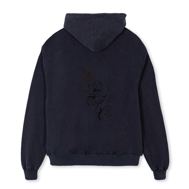 HOODE Vintage Black Oversized Hoodie.