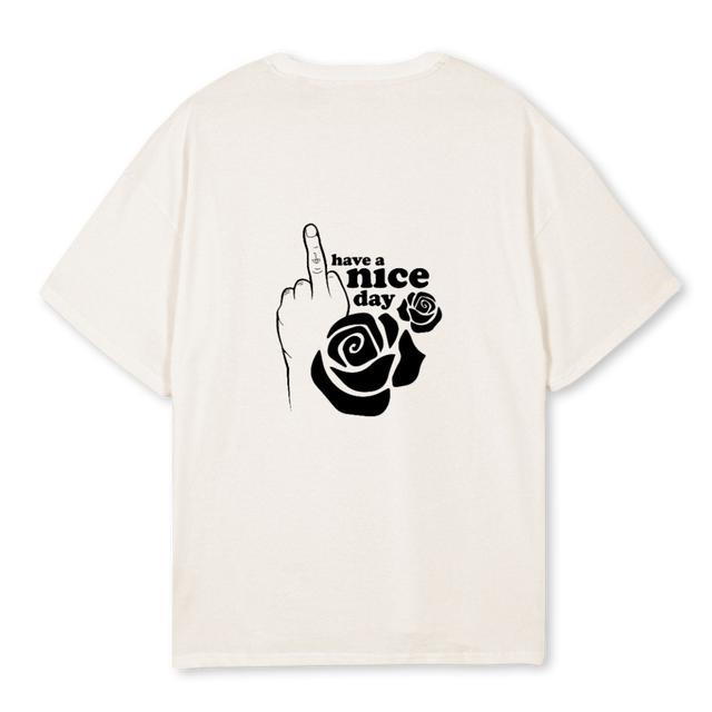 VINTAGE Vintage White Oversized Tee.