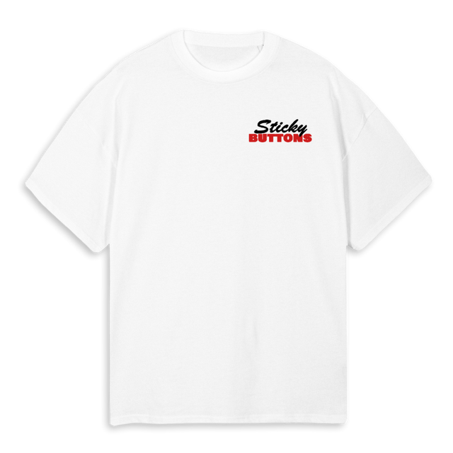 TAKE MY TIME RED White Oversized Tee.