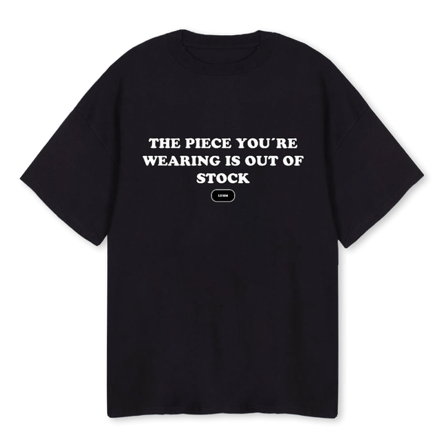 BLACKSTOCK Black Oversized Tee.