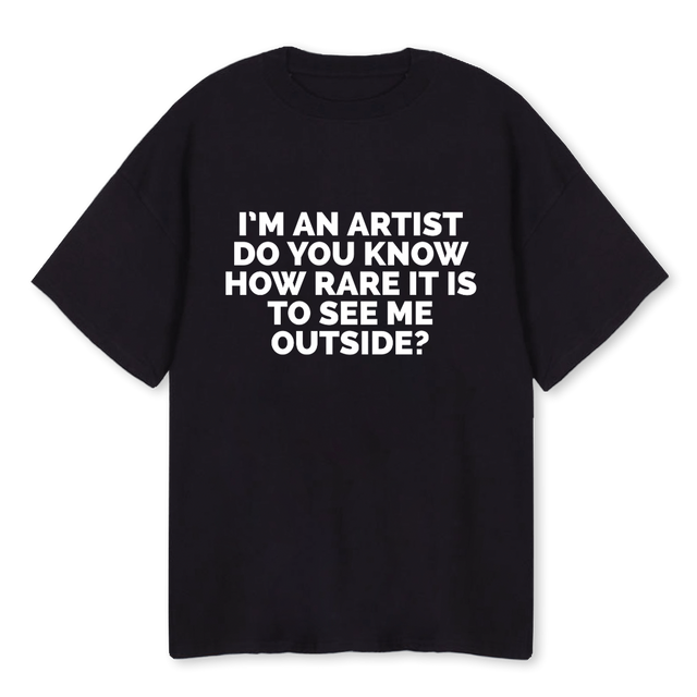 RARE Black Oversized Tee.
