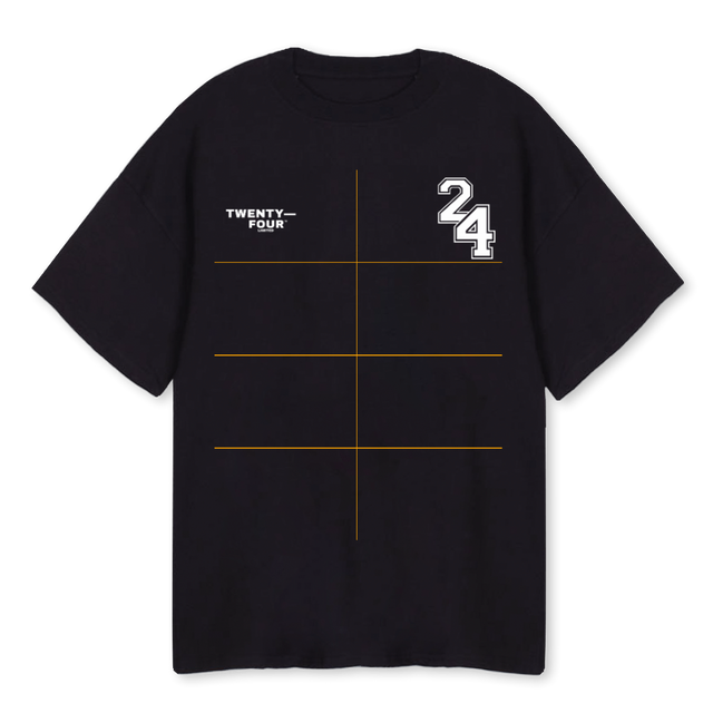 TFTEEBLACK Black Oversized Tee.