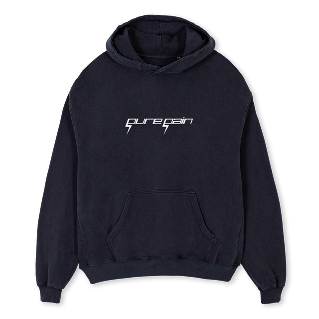 PPHOOD Vintage Black Oversized Hoodie.