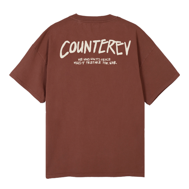 CACTUSTEE Vintage Brown Oversized Tee.