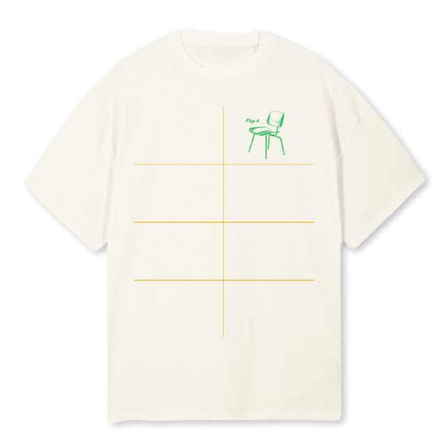 STRICTOCREAM Cream Oversized Tee.
