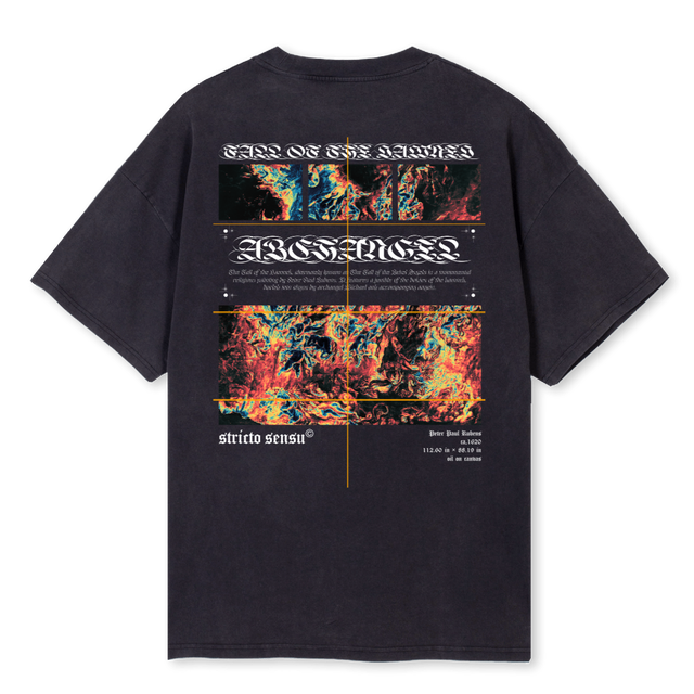 STRICTOGREY Vintage Black Oversized Tee.