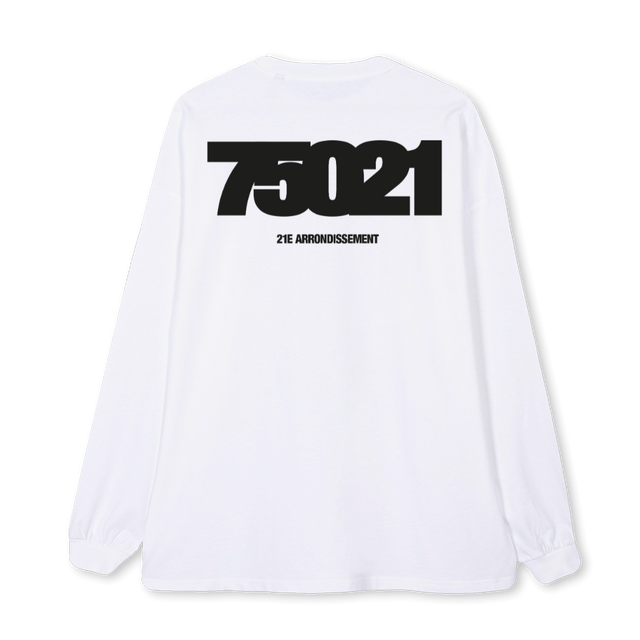 LONG SLEEVES White Oversized LS Tee.