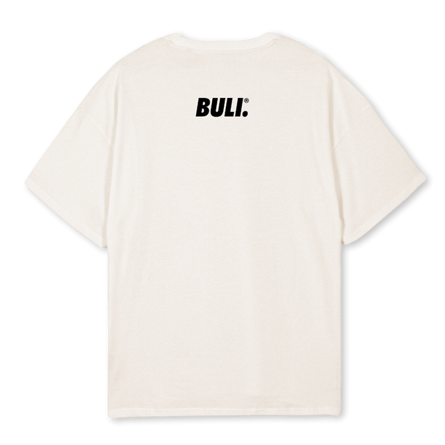 KIROILEVA SIILI Vintage White Oversized Tee.