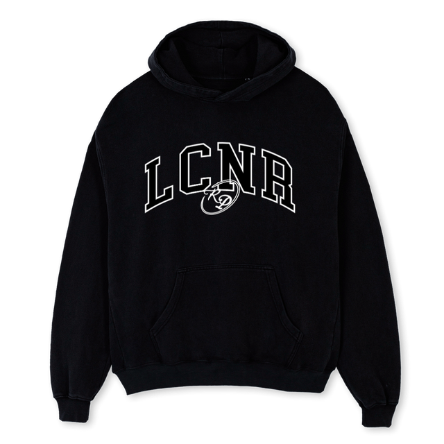LCNR RP LAC NOIR Black Oversized Hoodie.