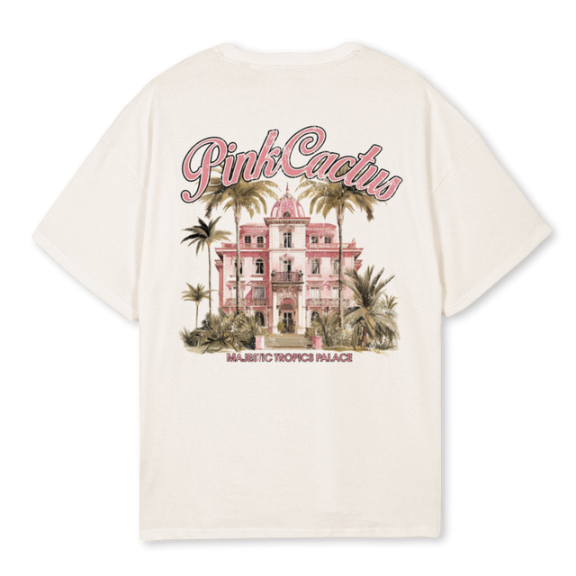 PINK PALACE Vintage White Oversized Tee.