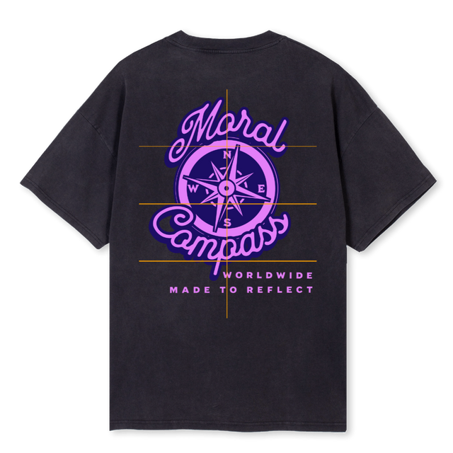 BLKPNKMC Vintage Black Oversized Tee.