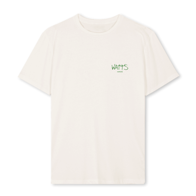 WATTSGREEN Vintage White Regular Tee.