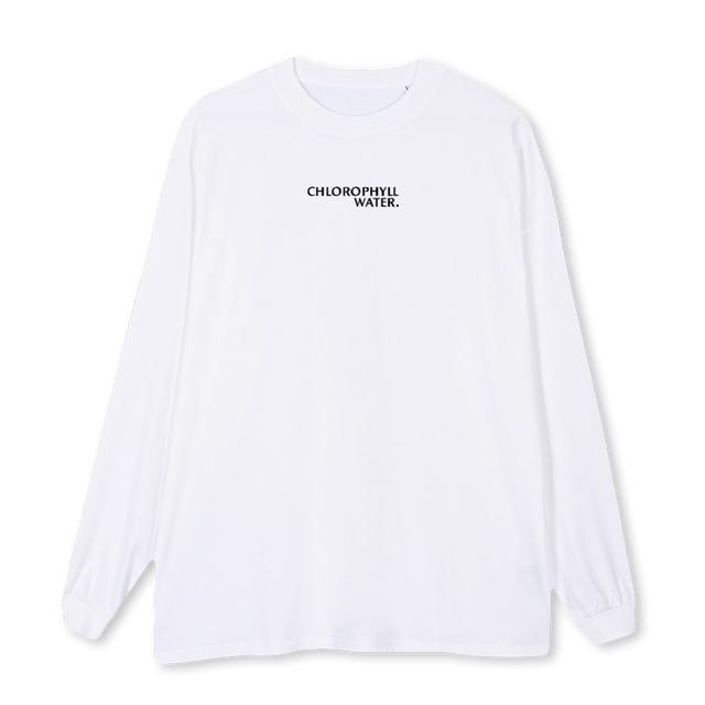 LEVINE White Oversized LS Tee.