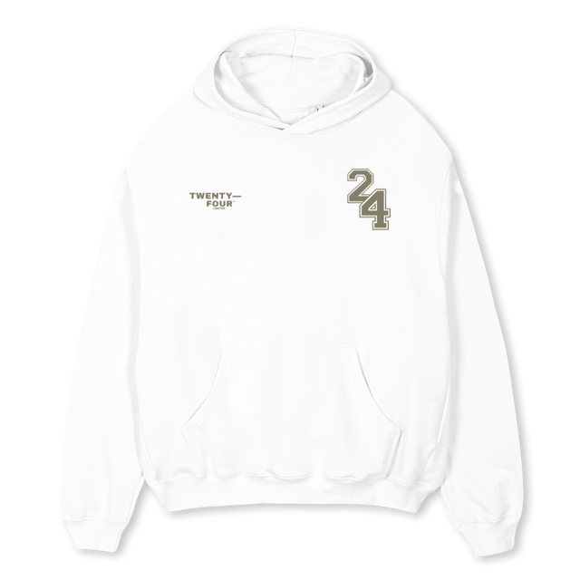 TFHOODIEWHITEOLIVE White Oversized Hoodie.