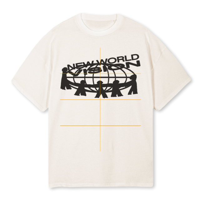 NWVTWTH Vintage White Oversized Tee.
