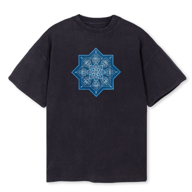 TOVERSTAR Vintage Black Oversized Tee.