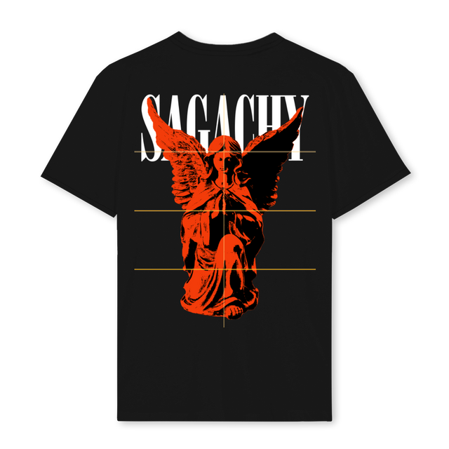 SAGSAMPLEONE Black Regular Tee.