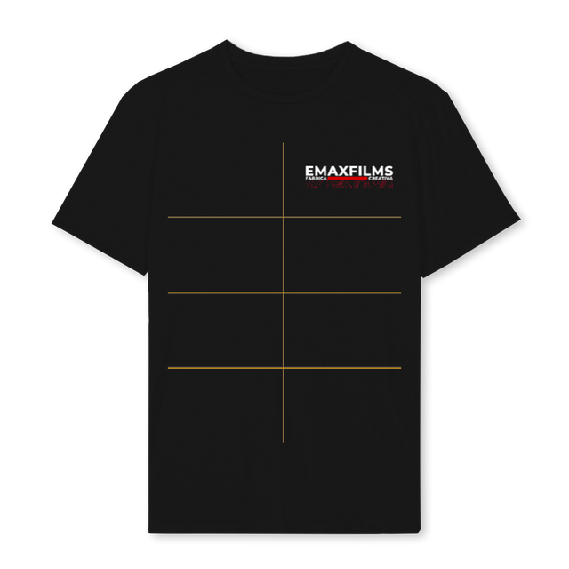 EMAXCREWONE Black Regular Tee.