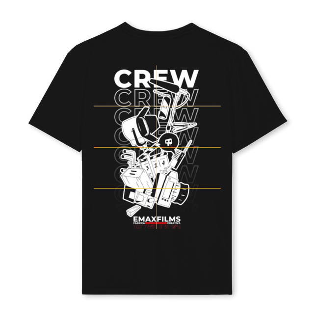 EMAXCREWONE Black Regular Tee.
