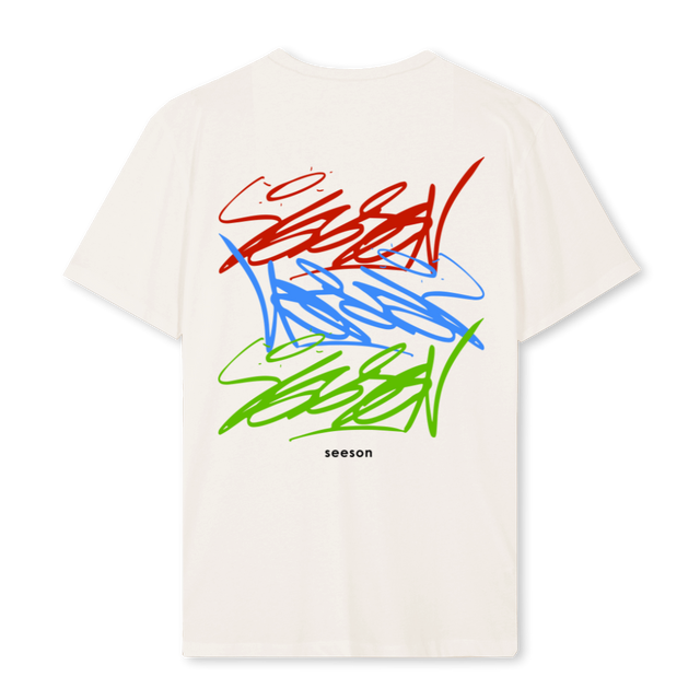 SEESONDACUM Vintage White Regular Tee.