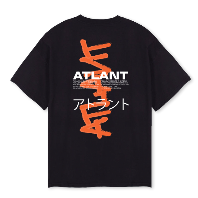 ATLANT Black Oversized Tee.