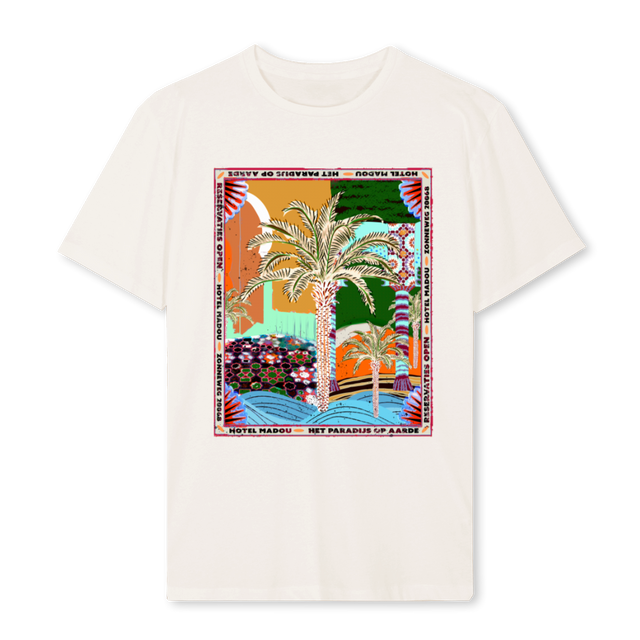 HOTELMADOUTWEE Vintage White Regular Tee.