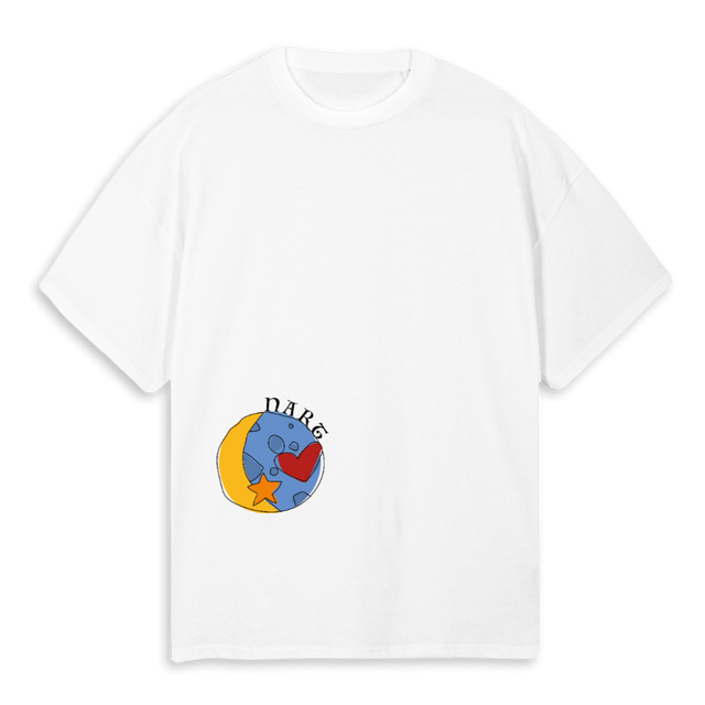 CLEANNART White Oversized Tee.