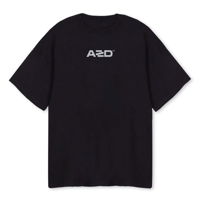 SERVICES Black Oversized Tee.