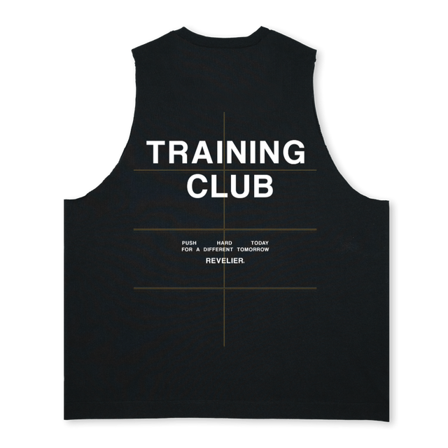 TCLUB Deep Black Oversized Vest.