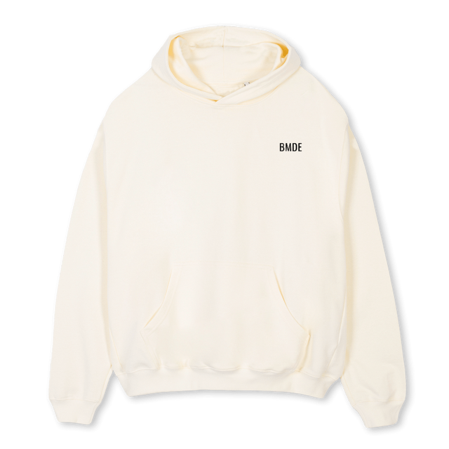 BMDE HOODIE SAMPLEE Cream Oversized Hoodie.