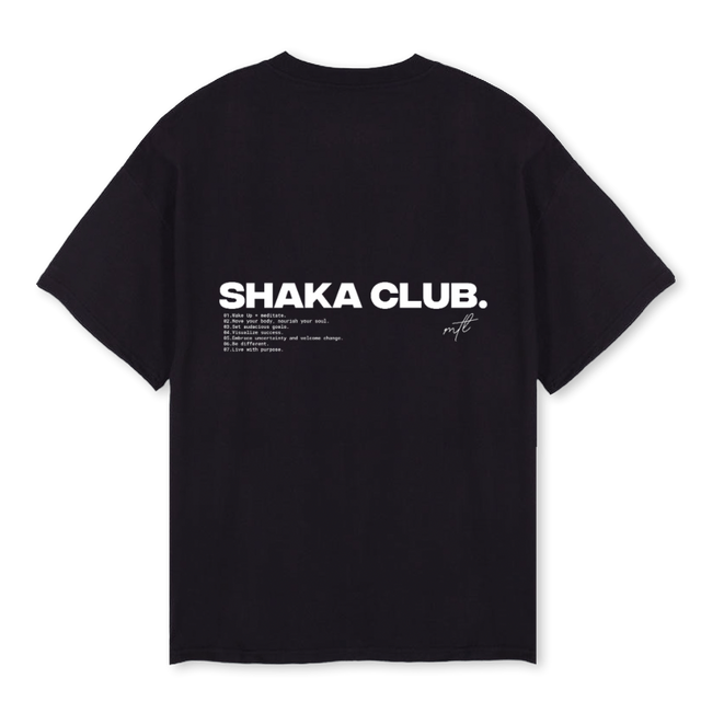 SHAKACLUBSHIRT Black Oversized Tee.