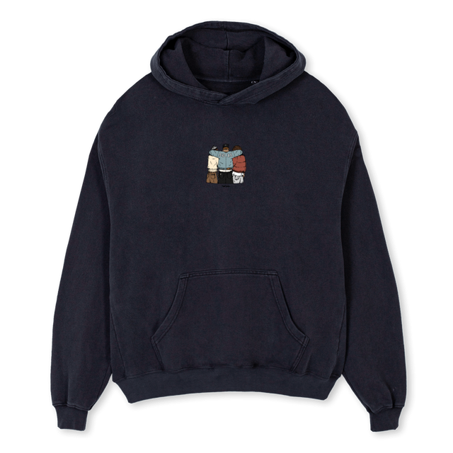 UNITED Vintage Black Oversized Hoodie.