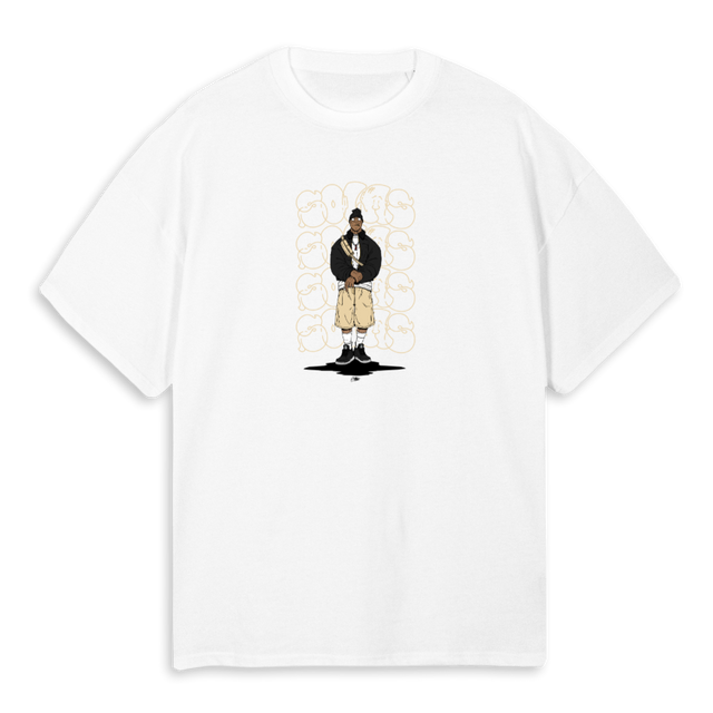 POSSESSED White Oversized Tee.