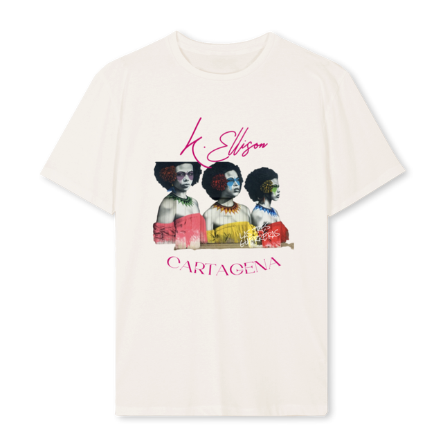 JADEGUERRERAS Vintage White Regular Tee.